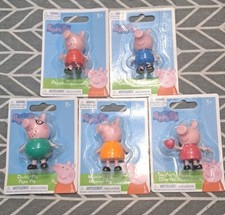 Peppa Pig, Tea Party Peppa, George Pig Mummy Pig, Daddy Pig 5pc Mini Set, Sealed