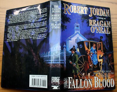 vntg Robert Jordon THE FALLON BLOOD by Reagan O'Neal (1995 1st hcdj) early USA