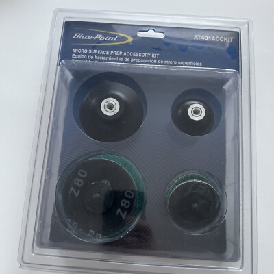 BluePoint Snap On Micro Oberflächenvorbereitung Zubehörset Schleifen Polieren Pads UVP 80 £