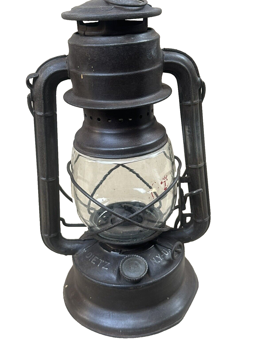 Dietz Little wizard N Y USA embossed Writing LOC-NOB Globe