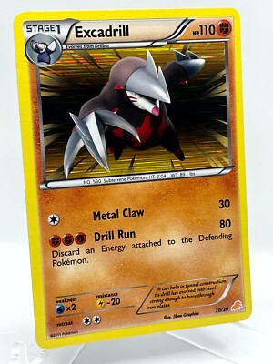 Excadrill 30/30 Excadrill & Zoroark Holo Pokemon TCG Card