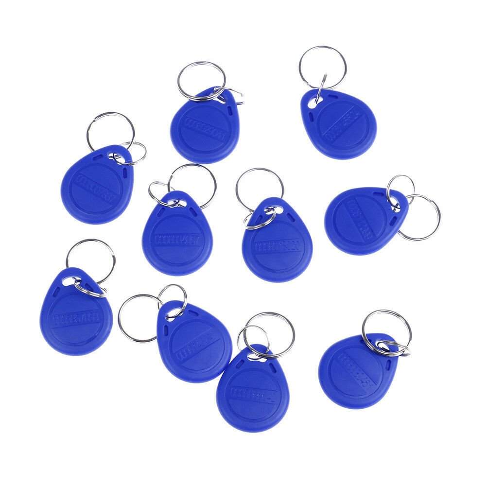 10Pcs Door Access Card TK4100 125KHZ RFID ID Card Tags Keychains