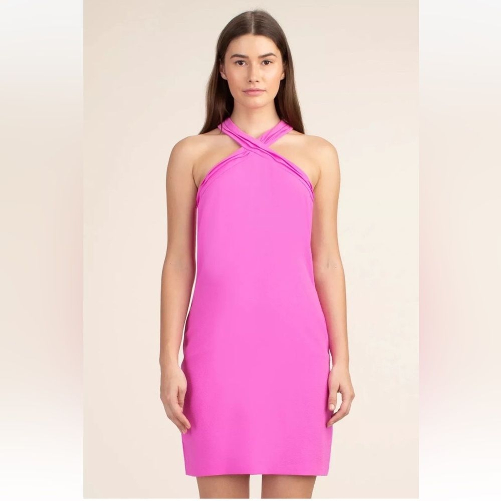 Trina Turk Hot Pink “Magical Dress” Sleeveless Halter Dress NWT Size 8