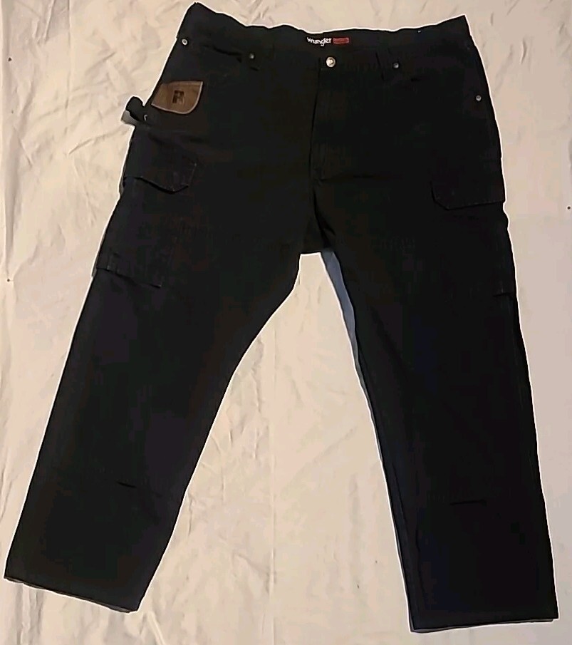 Wrangler Riggs Carpenter Cargo 40x30 Canvas Workwear Outdoors Grunge Streetwear