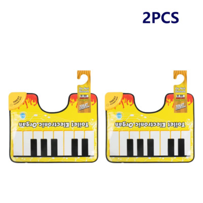 1/2Pcs Toilet Piano Mat Novelty Potty Piano Sounding Carpet Bathroom Funny Toe