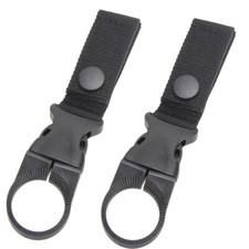 2 Pack Water Bottle Holder Clip Molle Tactical Nylon Webbing Buckle Hook Belt US
