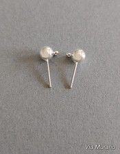 4mm Earring Post with Stainless Steel Post Earrings Choose Finish. Made in USA.
