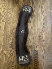 Maxflex Sheepskin Crescent  Ergonomic Dressage/ Trail Girth- Brown- 28”