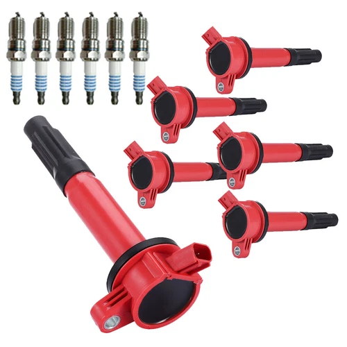 6 Pack UF486 Ignition Coil & Spark Plug for 2009-2012 Ford Escape Fusion V6 3.0L - Picture 9 of 18