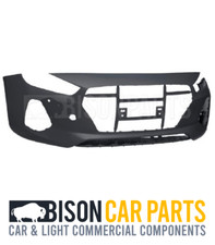 FRONT BUMPER WITH PARKING SENSORS HOLES NOT PRIMED FOR HYUNDAI i30 2017 - 2020
