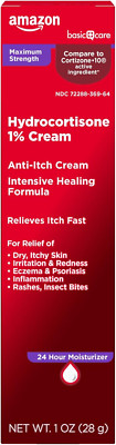 Maximum Strength Anti-Itch Cream, Hydrocortisone 1 Percent Intensive Healing For