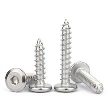 304 Stainless Steel Furniture Connector Hex FLAT HEAD Self Tapping Screws M2-M6
