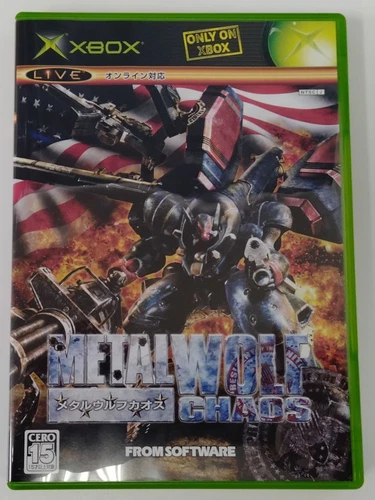 Microsoft Xbox Metal Wolf Chaos Japan w/ Box and Manual 0214 SP