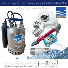 Tauch Schmutzwasser Pumpe Optima MS + C Schlauch 20m + Strahlrohr 9,0m³/h/7,5m