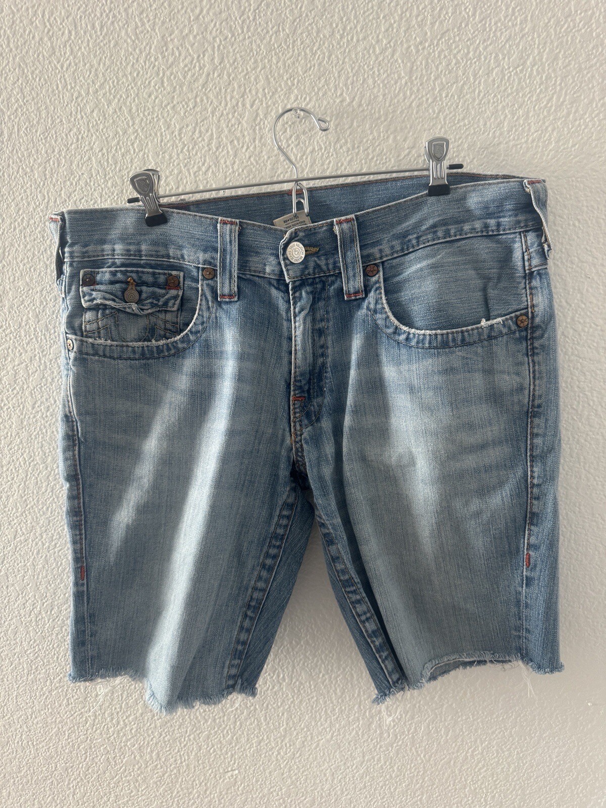 FILA Pantaloncini jeans True Religion Brand Joey Row34 Seat33 Made in USA