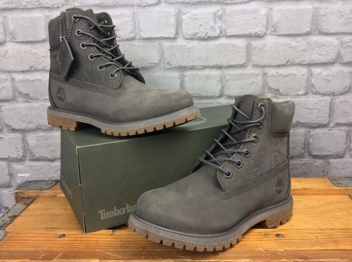 alquitrán también Colonos TIMBERLAND LADIES UK 4 EU 37 ICON 6 INCH PREMIUM GREY BOOTS RRP Â£170 EP |  eBay