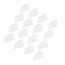 100 Pc Slatwall Shoe Shelf 12''x 6'' Display Flat Styrene Clear Acrylic