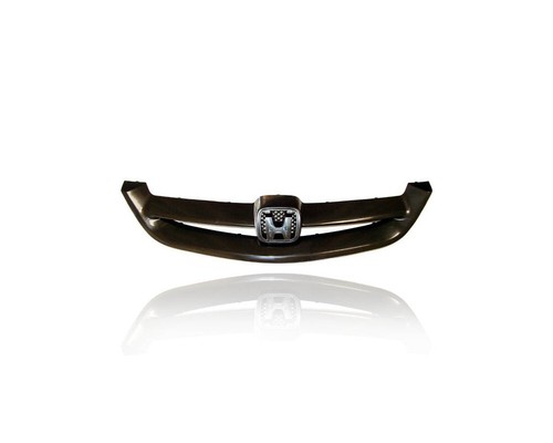 Front Bumper Grille – Black, Smooth Finish – 2001-2003 Honda Civic Coupe 2-Door – Aftermarket