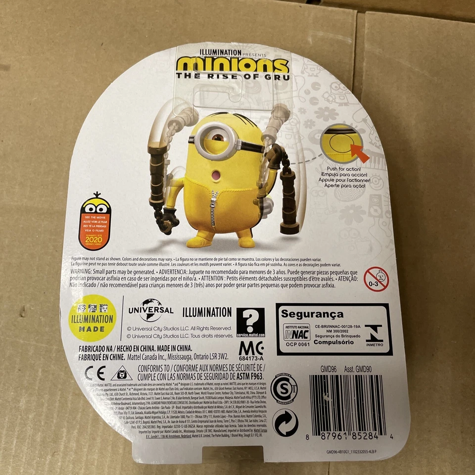 Экшн-фигурка Minions The Rise Of Gru Stuart Nun Chucks Illumination новая нераспакованная - Изображение 4 из 4