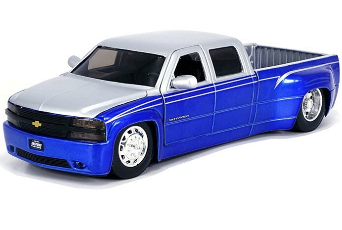 jada toys 1999 シボレー シルバラード デューリー JADA 1999 CHEVROLET SILVERADO DUALLY STOCK WHEELS 1/24 MIJO