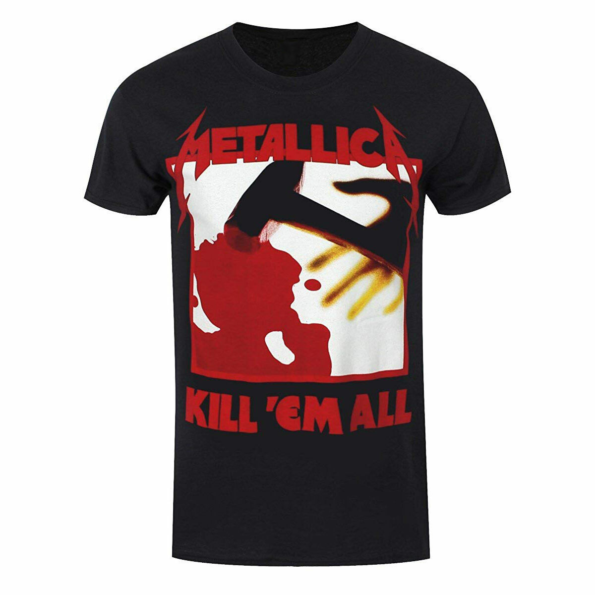 Sitcom Vervagen Amuseren Metallica Official Kill 'Em All Tracks Rock Band New Black T-Shirt | eBay