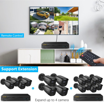 BEST 4PC Security Cameras Protect FAMILY Theft Robbery Video Surveillance 1TB