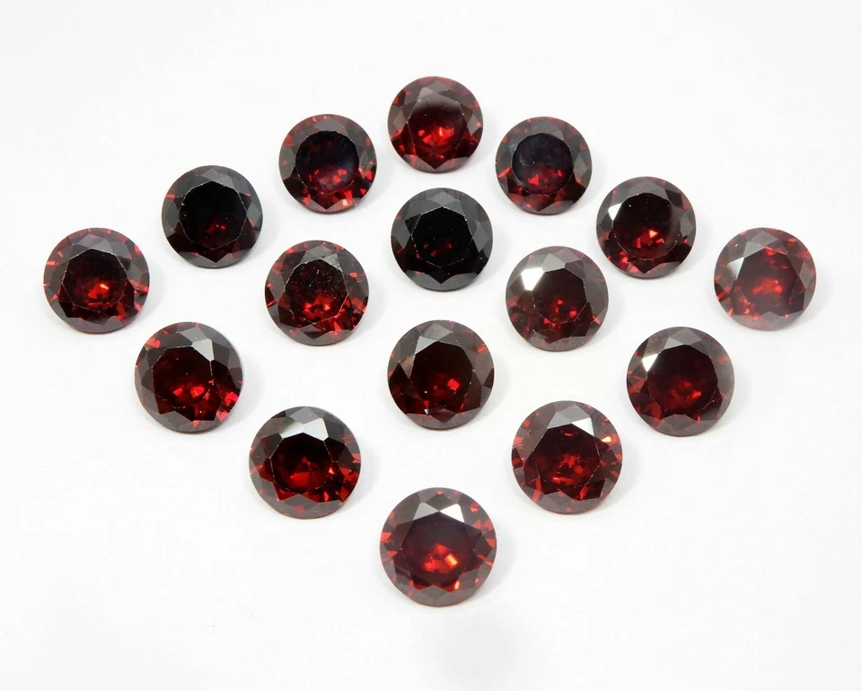 Red Ruby 7 mm Calibrated Round Cut ,Lab Created Loose Gemstone - Image 2 of 4