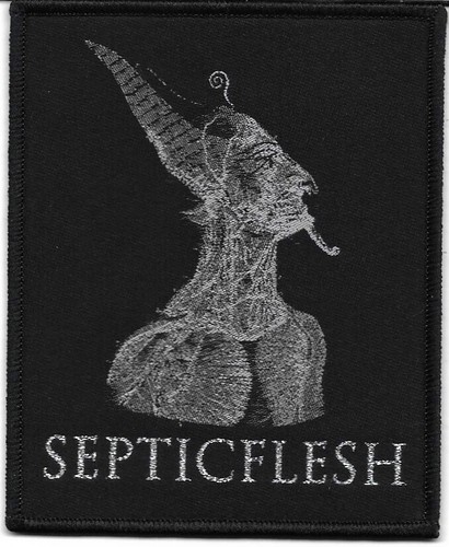 SEPTICFLESH-COMMUNION- WOVEN PATCH-BLACK BORDERS-septic flesh
