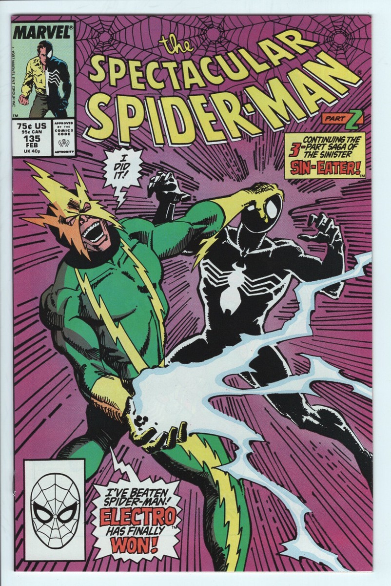 SPECTACULAR SPIDER-MAN #135 - 7.5 - WP - VS Electro | eBay