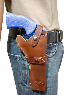 New Barsony Brown Leather Vertical Shoulder Holster For Ruger 6-Shot Revolvers 13 thumbnail image