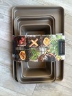 Masterclass Premium Bakeware 3 Piece Set Cookie Sheet Brownie Pan Loaf Pan