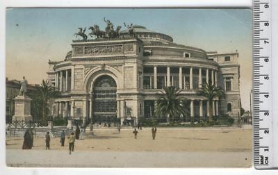 Postcard Sicily-Palermo Politeama Garibaldi-PA CC1432