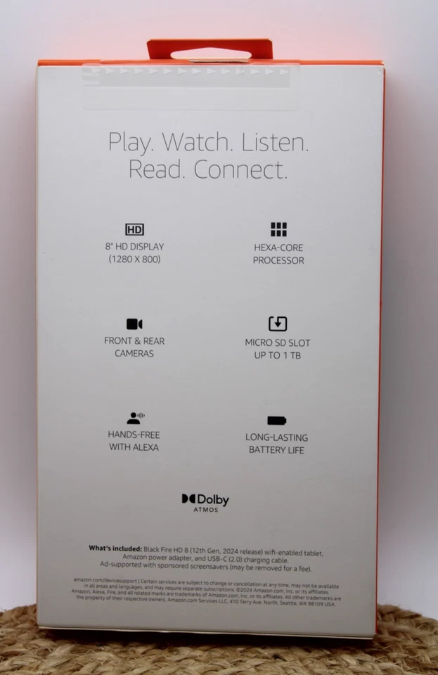 Amazon Fire HD 8 Tablet. 8" screen with 32GB and 3GB memory - Image 2 of 3