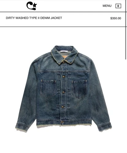 CEEC LA Streetwear Brand Men’s Dirty Wash Type II Denim Jacket NEW Size L image 11