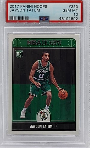 2017-18 NBA Hoops #253 Jayson Tatum Rookie PSA 10