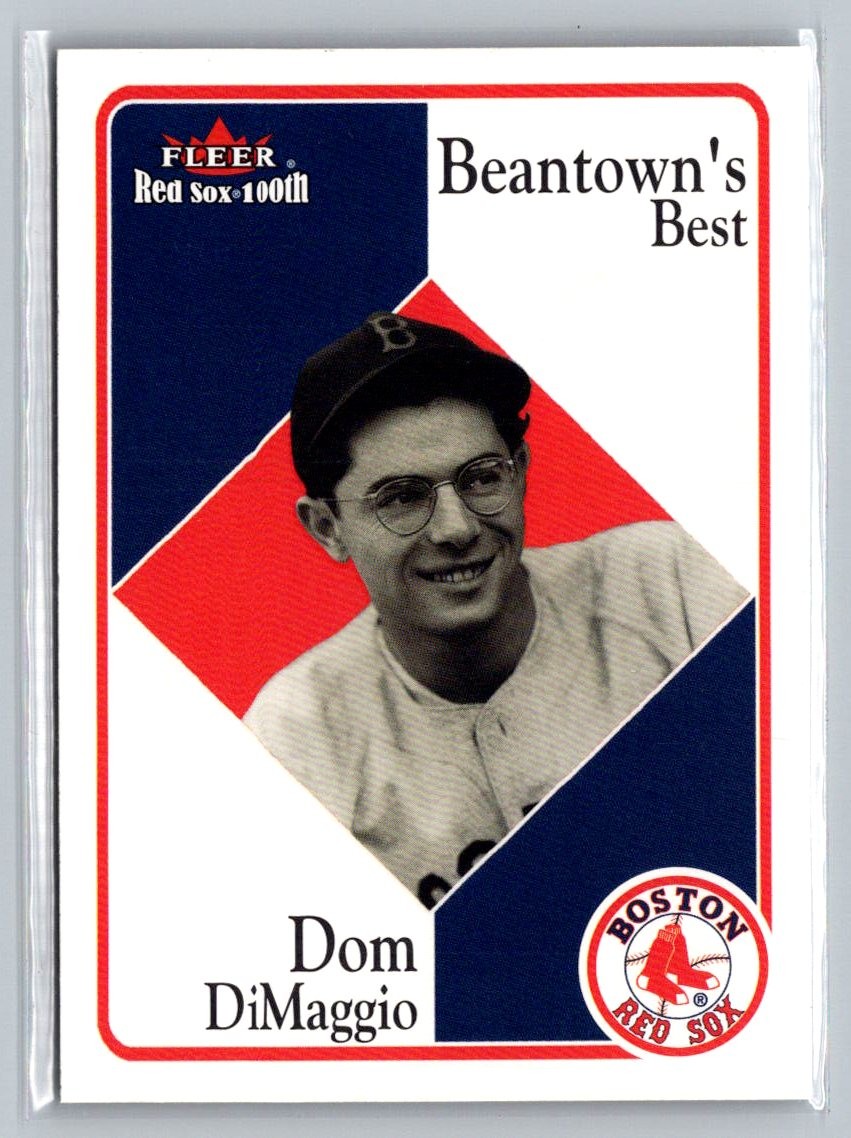 2001 Fleer Boston Red Sox 100th Anniversary #80 Dom DiMaggio