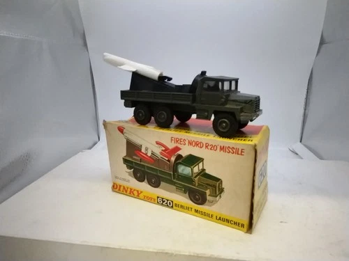 Vintage Dinky Toys Berliet Missle Launcher 620 Incomplete Rocket With Box Diecas