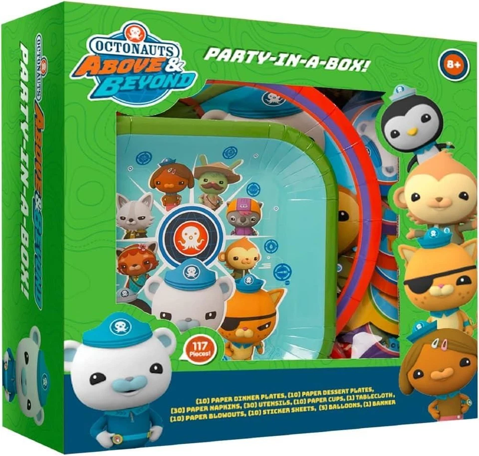 Kit de fiesta en caja Octonauts Above & Beyond 100+ piezas decoraciones de cumpleaños para niños Foto 2 de 4