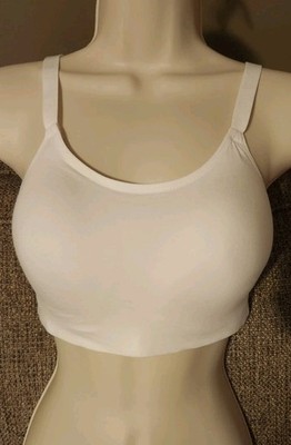 Marks And Spencers Wireless Cotton White Bra 32E / 32DD