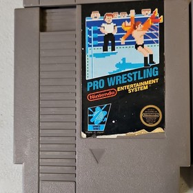 NES 4 Game Lot Super Mario Bros Duck Hunt Tetris Goonies II Pro Wrestling