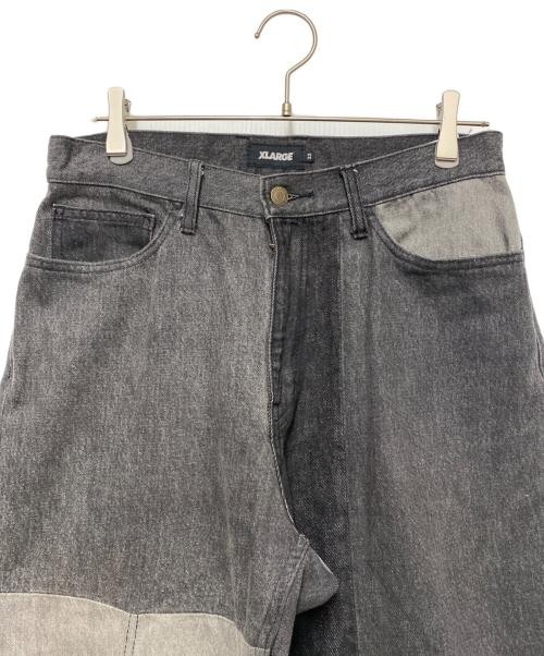 X-LARGE                    Patchwork denim pants … - image 3