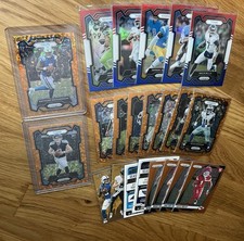 22 Football Card Lot Random With Rookies And Orange Disco Prizm