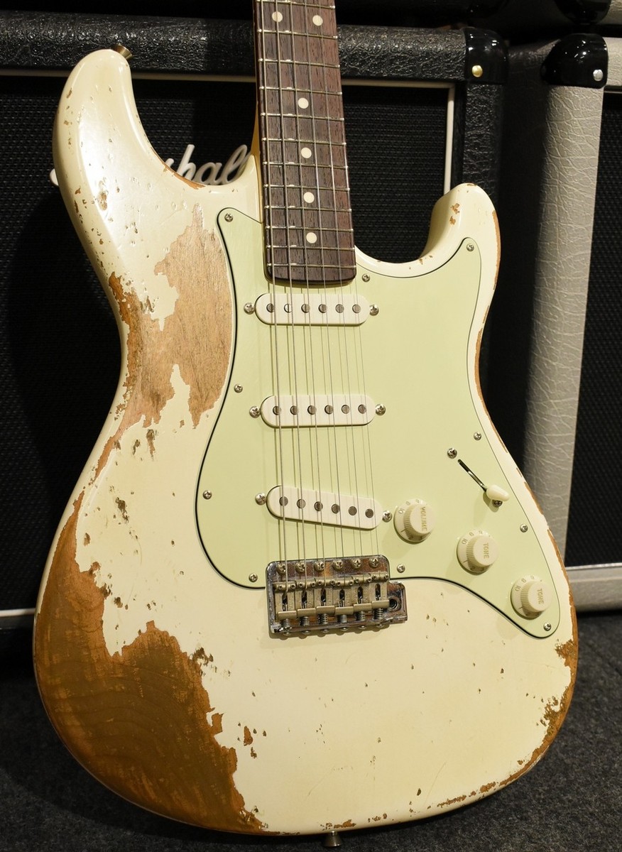 Sugi Stargazer SGZ SSS Alder ストラトキャスター Sugi Stargazer SSS Heavy Aged Kuro Limited Olympic White