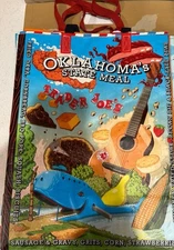 Trader Joe's OKLAHOMA STATE Regional Grocery  Shopping Tote Bag NWT