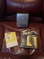 Vtg TAYKIT Pocket Stove W/ Instruction & Original Box Backpacking Camping  Rare