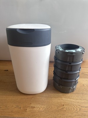 Tommee Tippee Sangenic Twist & Click Windeleimer Weiss, 5 Nachfüllung Original
