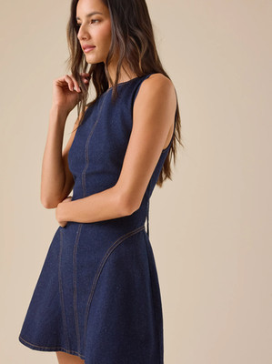 Altar'd State - Winona Denim Mini Dress - Ship From US