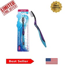 Biodegradable Extra Hard Smokers Toothbrush - Whitens and Polishes Teeth