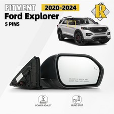 Side Mirror For 2020-2024 Ford Explorer Power Adjust Wbsd 5 Pin Right Passenger