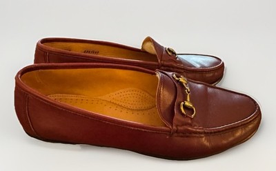 G.H. Bass & Co Weejuns Women's Sz 11.5 E Wine Leather Snaffle Bit Loafers